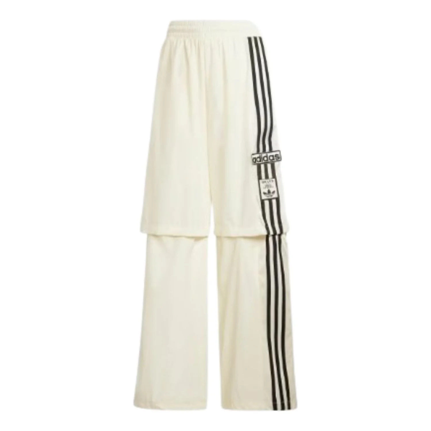 (WMNS) adidas Adibreak Woven Two-In-One Track Pants Asia Sizing 'White Black' JD0087