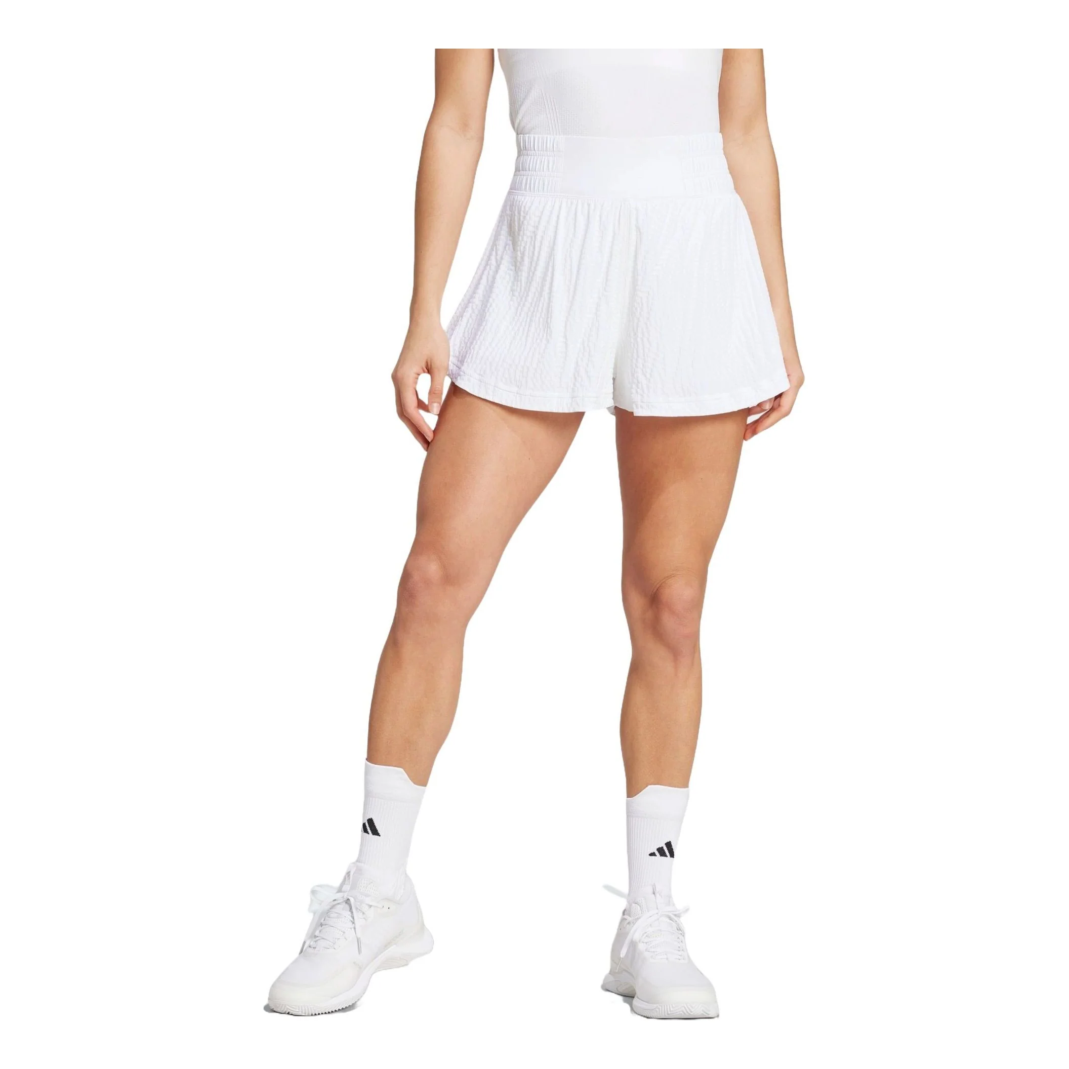 (WMNS) adidas Tennis Pro Seersucker Shorts Asia Sizing 'White' IT4691