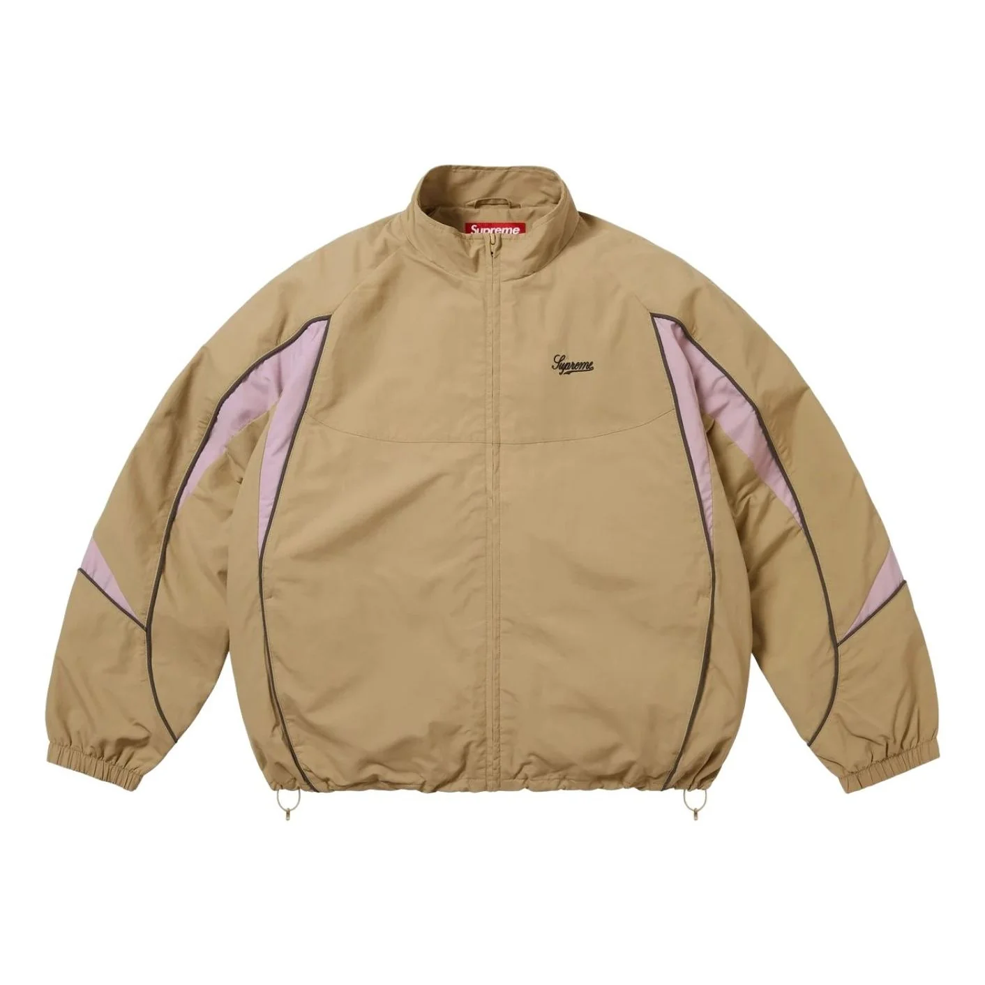 Supreme FW25 Contrast Piping Track Jacket 'Tan' SUP-FW25-075-TAN