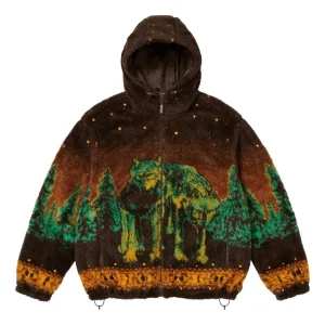 Supreme FW25 x b.b. Simon Reversible Hooded Fleece Jacket 'Brown' SUP-FW25-048-BRW