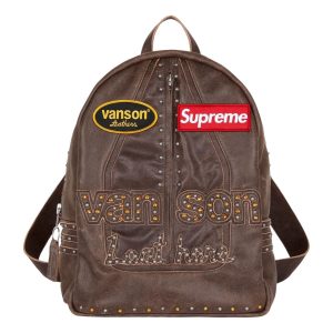 Supreme FW25 x Vanson Leathers x B.B. Simon Backpack 'Brown' FW25B26-BROWN