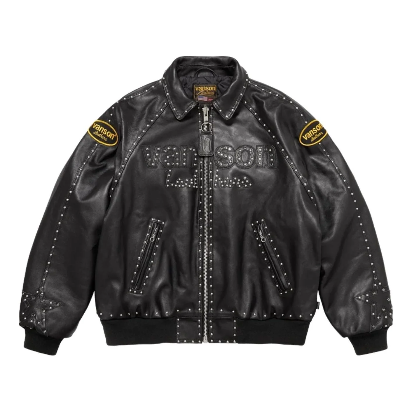 Supreme FW25 Vanson Leathers? b.b. Simon Jacket 'Black' SUP-FW25-018-BLK
