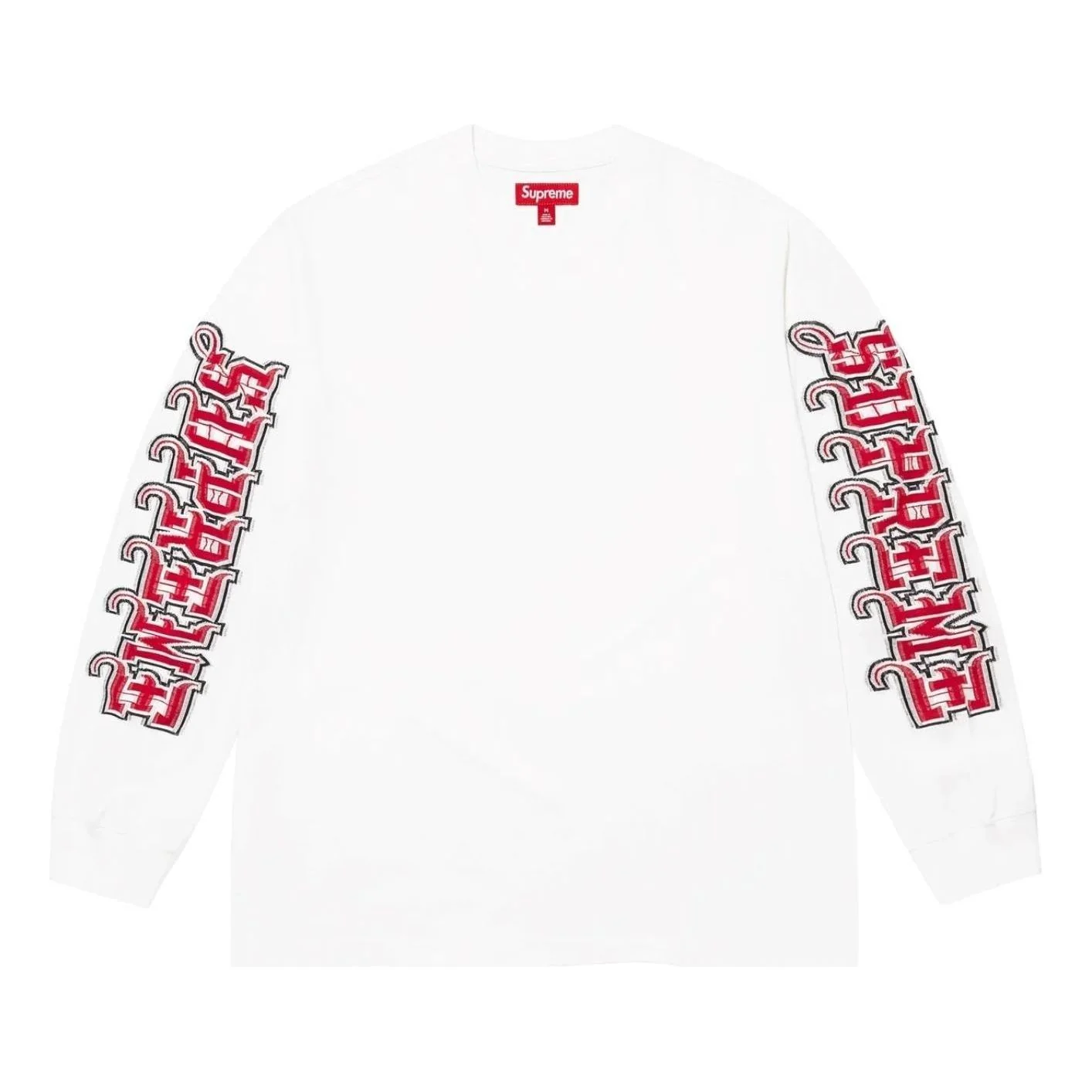 Supreme FW25 Intarsia Sleeve L/S Top 'White' SUP-FW25-111-WH