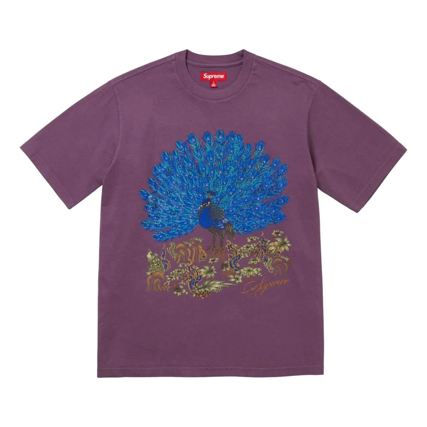 Supreme FW25 Peacock S/S T-Shirt 'Purple' FW25KN96-PURPLE
