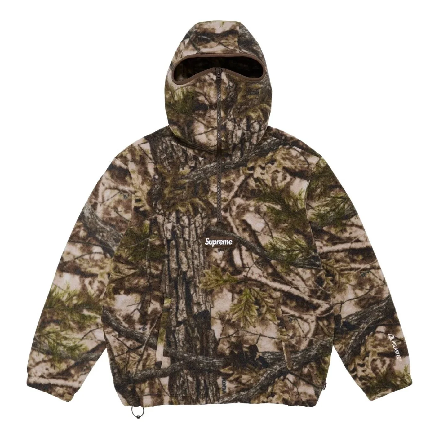 Supreme FW25 Polartec Face Mask Half Zip Hooded Sweatshirt 'TrueTimber Koda Camo' SUP-FW25-064-CAM