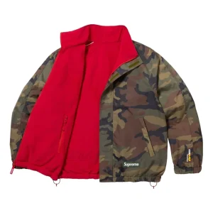 Supreme Polartec Reversible Track Jacket 'Woodland Camo' SUP-FW25-062-CAM