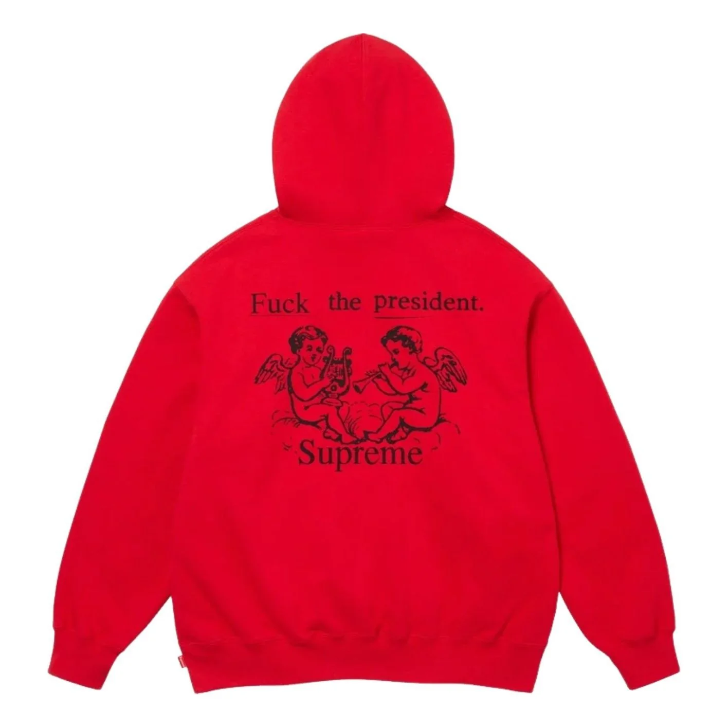 Supreme FW25 President Hooded Sweatshirt 'Red' FW25SW80-RED