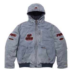 Supreme x Fox Racing Hooded Work Jacket 'Denim' FW25J59-DENIM
