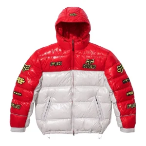 Supreme x Fox Racing Shiny Down Puffer Jacket 'White' FW25J60-WHITE