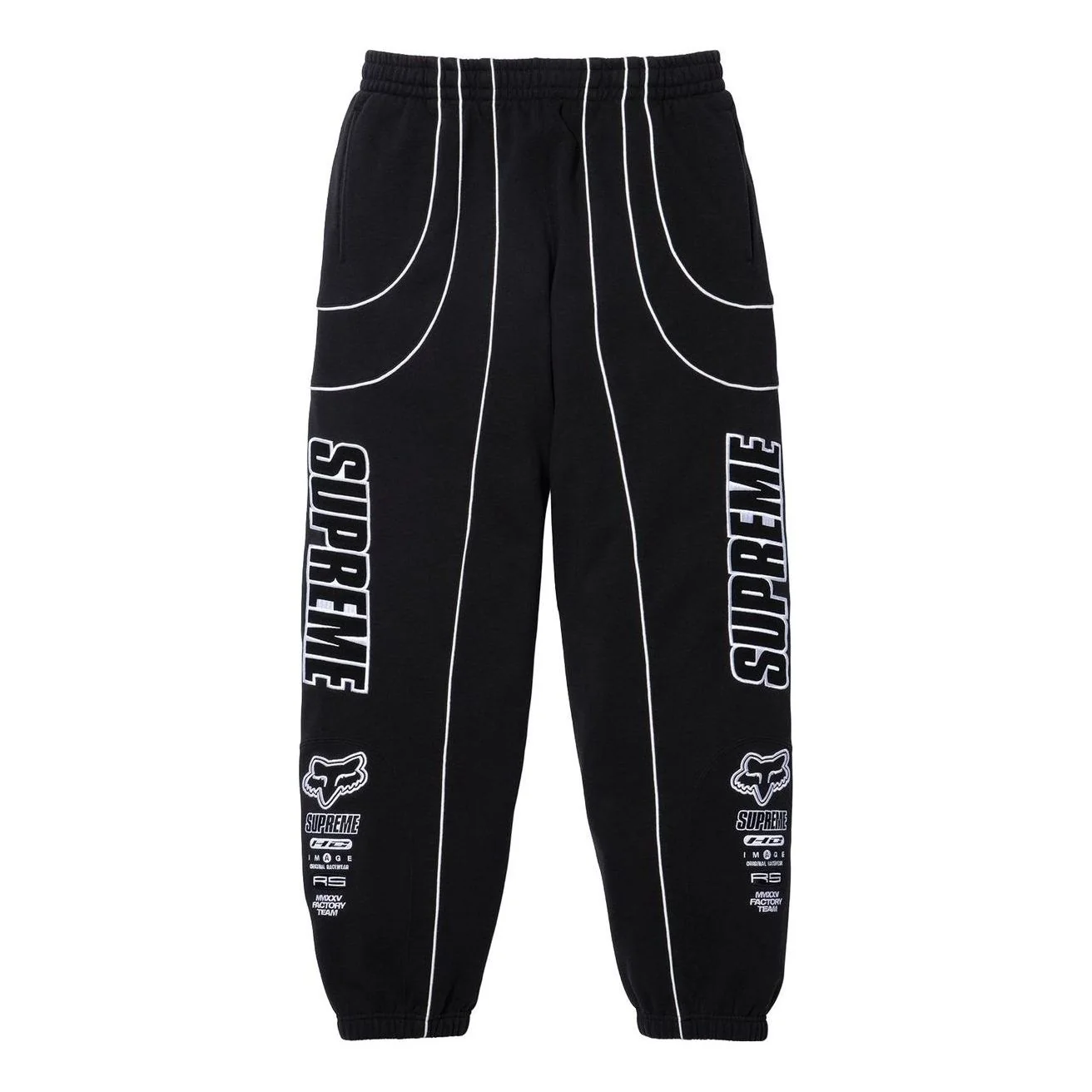 Supreme x Fox Racing Sweatpant 'Black' FW25P58-BLACK
