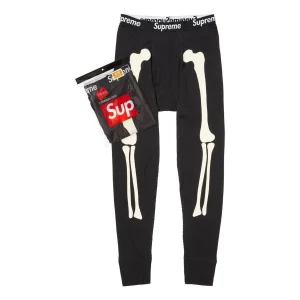 Supreme x Hanes Bones Thermal Pant (1 Pack) 'Black' FW25A30-BLACK