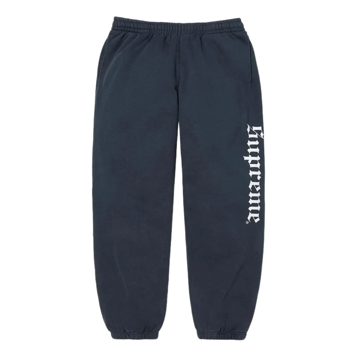 Supreme FW25 Washed Old English Sweatpant 'Navy' SUP-FW25-190-NA