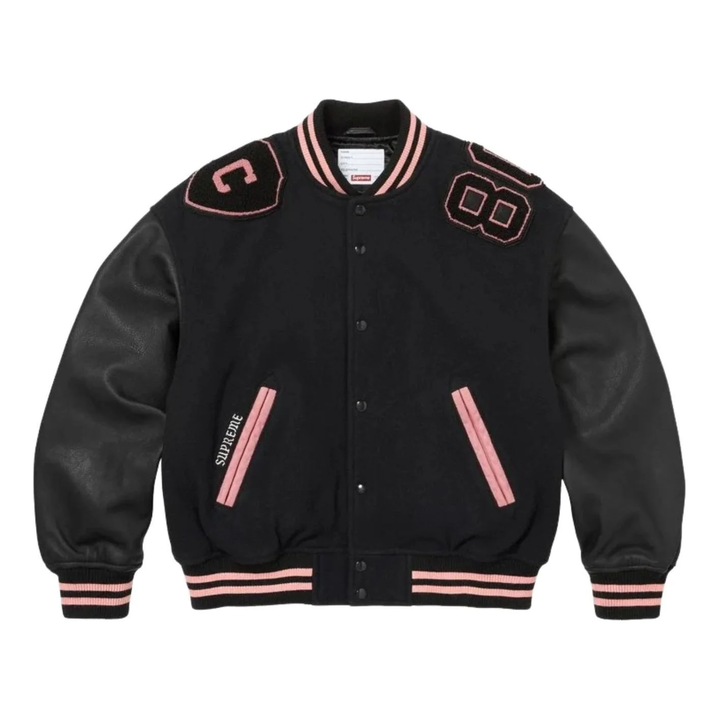 Supreme FW26 Captains Varsity Jacket 'Black' SUP-FW26-008-BLK