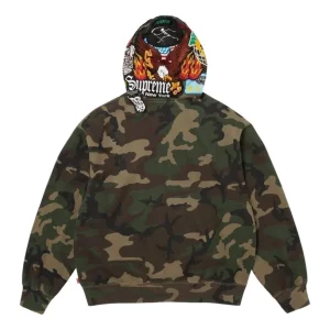 Supreme FW26 Patches Zip Up Hooded Sweatshirt 'Woodland Camo' SUP-FW26-013-WCMO