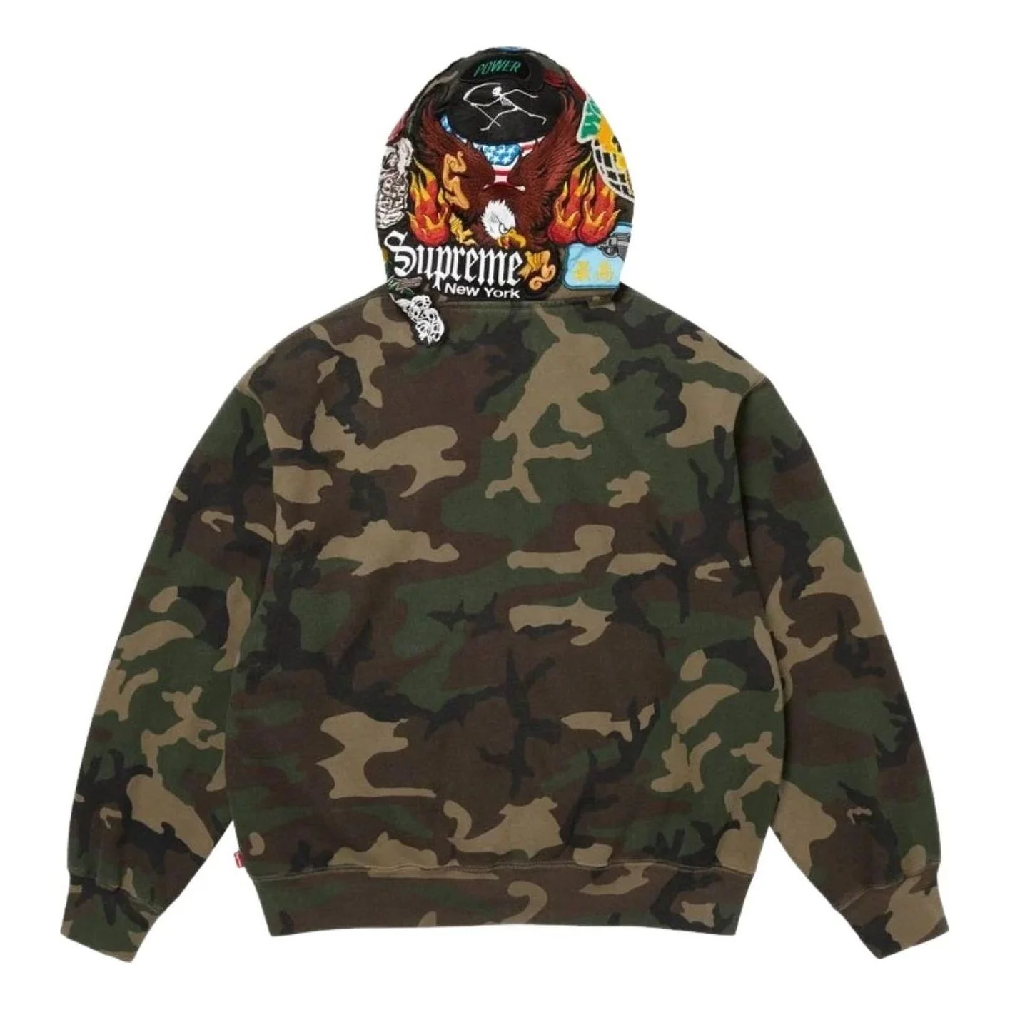 Supreme FW26 Patches Zip Up Hooded Sweatshirt 'Woodland Camo' SUP-FW26-013-WCMO