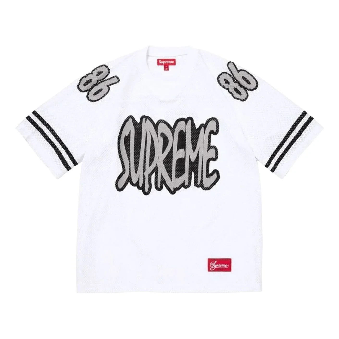 Supreme FW26 Reflective Football Jersey 'White' SUP-FW26-017-WHT