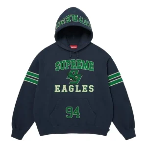 Supreme FW26 Rhinestone Eagle Hooded Sweatshirt 'Navy' SUP-FW26-033-NVY