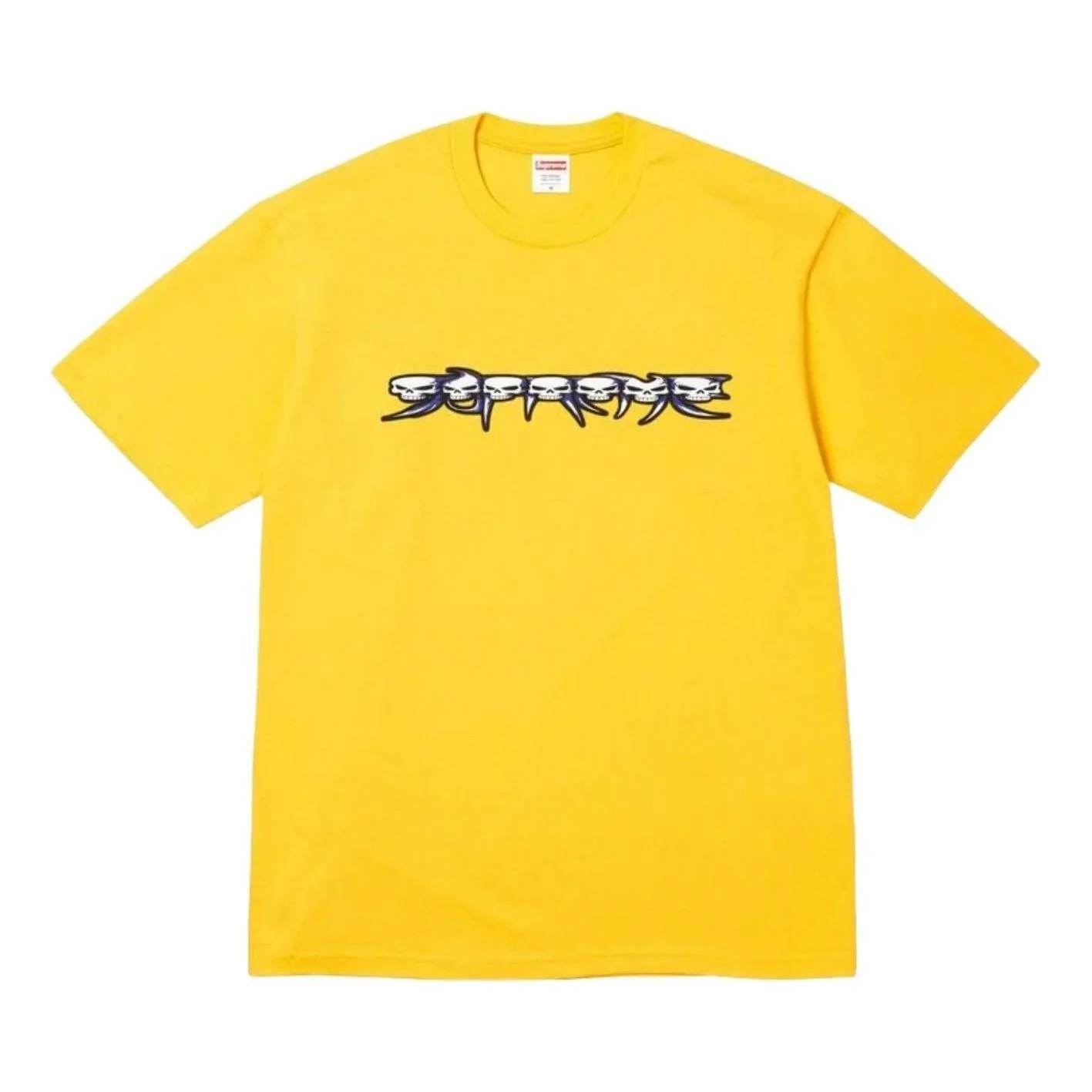 Supreme FW26 Skulls Spellout T-Shirt 'Yellow' SUP-FW26-004-YEL
