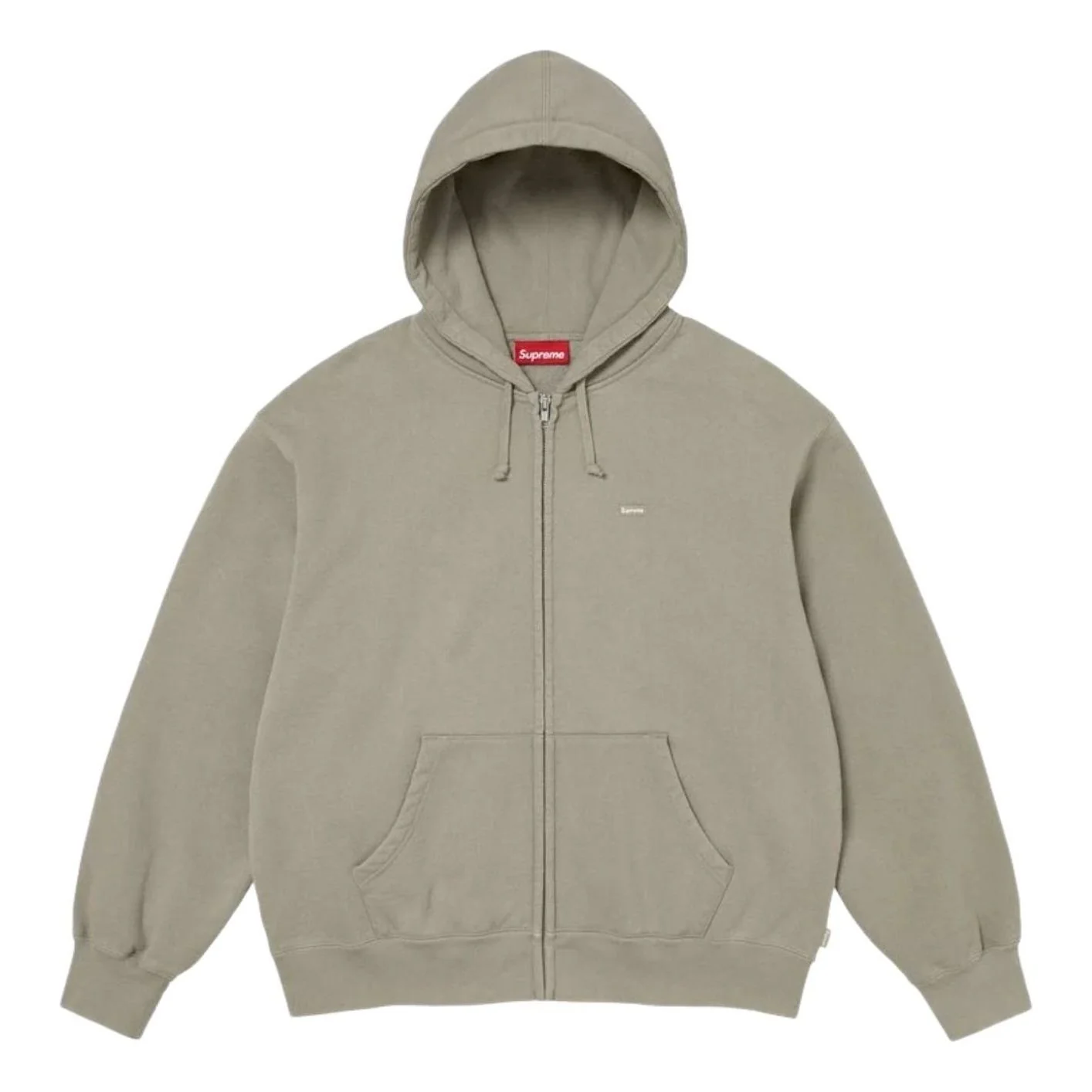 Supreme FW26 Small Box Zip Up Hooded Sweatshirt 'Grey' SUP-FW26-031-GRY