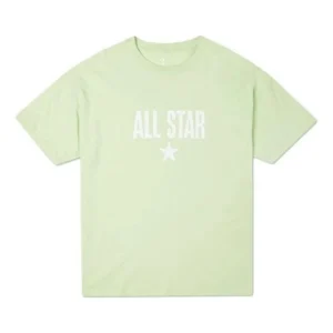 (WMNS) Converse Casual T-Shirt Asia Sizing 'Green' 10020932-A04