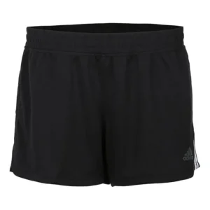 (WMNS) adidas Pacer 3-Stripes Knit Training Shorts Asia Sizing 'Black White' DU3502