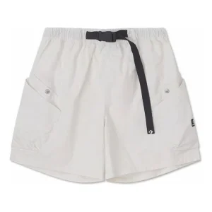 (WMNS) Converse Woven Utility Shorts Asia Sizing 'Grey' 10026395-A01