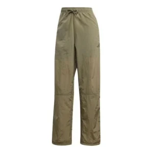 (WMNS) adidas Woven Pants Asia Sizing 'Green' FI6718
