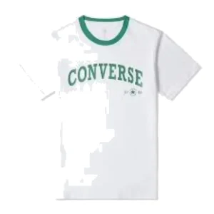 (WMNS) Converse Retro Chuck Arch T-Shirt Asia Sizing 'White Green' 10026365-A01