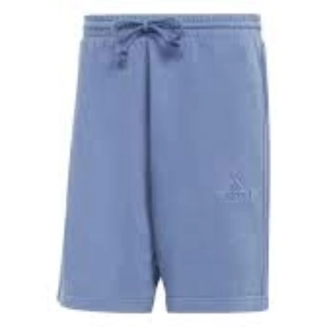 adidas ALL SZN French Terry 3-Stripes Garment-Wash Shorts Asia Sizing 'Blue' IR5259