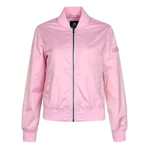 (WMNS) Converse Long Sleeves Stand Collar Jacket Asia Sizing 'Pink' 10007768-A02