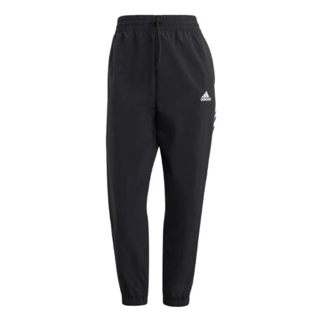 (WMNS) adidas Essentials 3-Stripes Woven 7/8 Pants Asia Sizing 'Black' HT3398