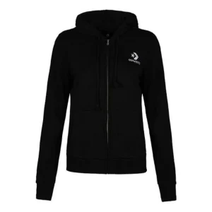 (WMNS) Converse Casual Jacket Asia Sizing 'Black' 10008922-A01