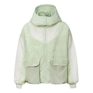 (WMNS) Converse Winter Hooded Windproof Insulated Jacket Asia Sizing 'Teal' 10020547-A02