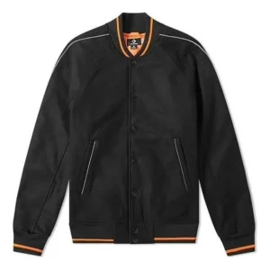 Converse x Vince Staples Insulated Varsity Jacket Asia Sizing 'Black Orange' 10016952-A01