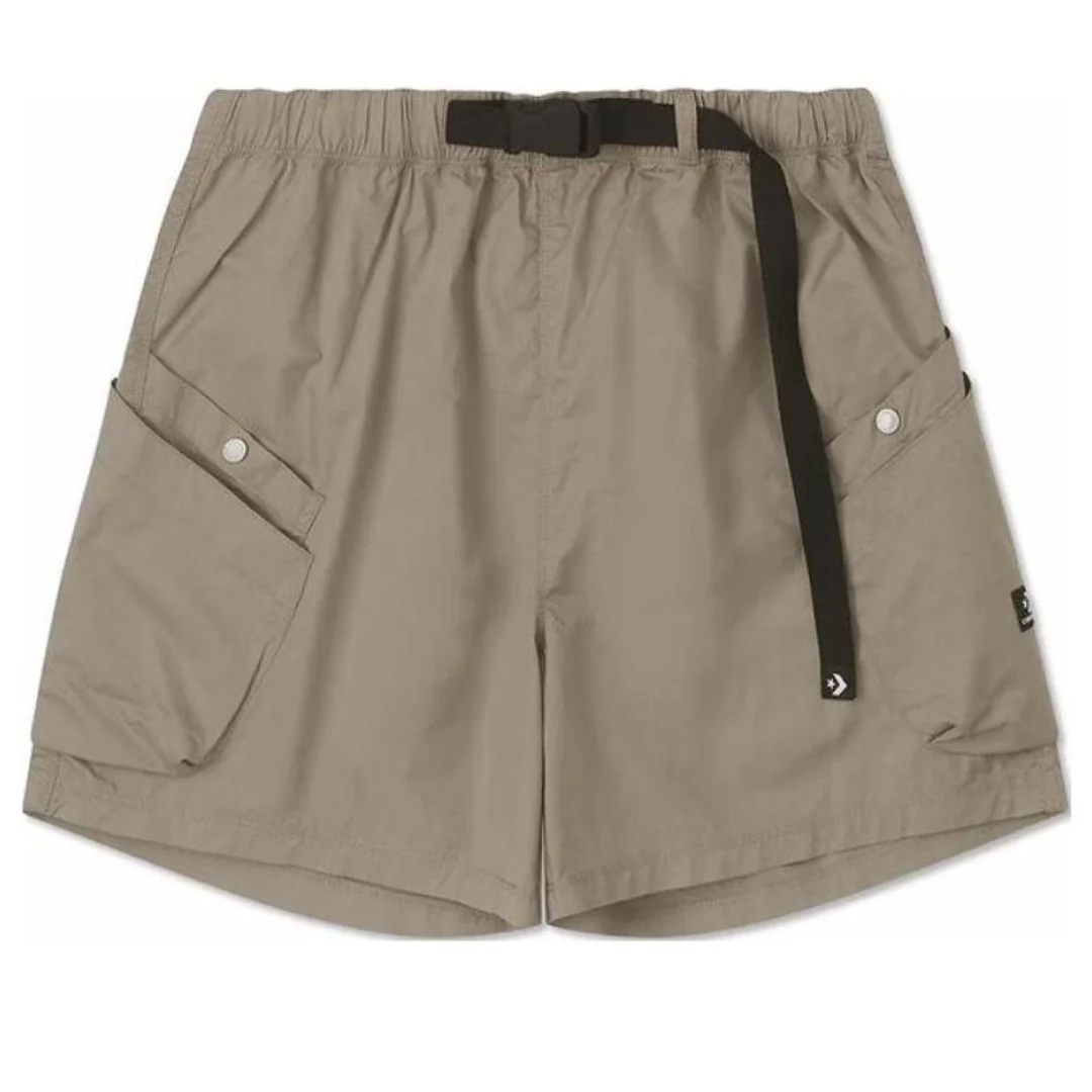 (WMNS) Converse Woven Utility Shorts Asia Sizing 'Olive Green' 10026395-A06