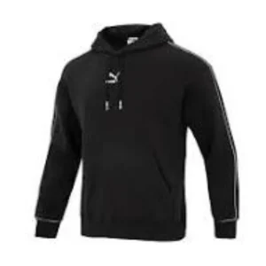 PUMA Logo Printed Hoodie 'Black White' 625077-01