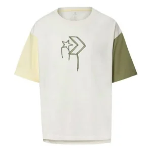 (WMNS) Converse Logo Printed T-ShirtAsia Sizing ' White Green' 10020854-A02