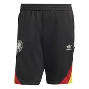 adidas Germany Originals Shorts Asia Sizing 'Black Red Yellow' IY7050