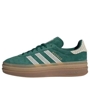 (WMNS) adidas Gazelle Bold 'Collegiate Green White Gold' JS3358