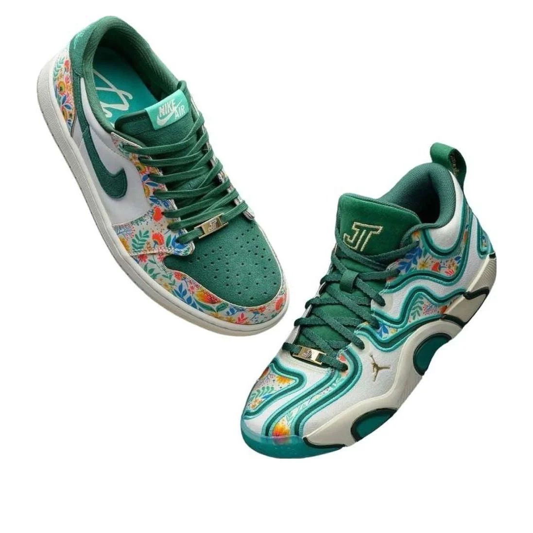 Air Jordan 1 Retro Low OG & Air Jordan Tatum 4 'Welcome to the Garden Pack' HQ5570-100
