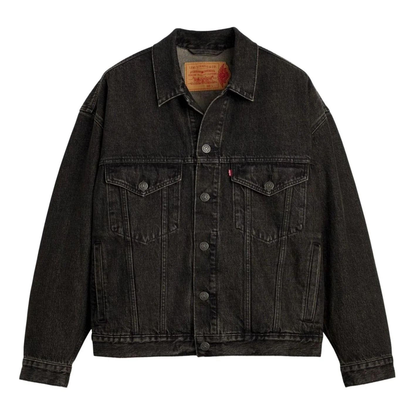 Air Jordan x LEVI'S Type III Denim Trucker Jacket 'Black Wash' 005FC-0000
