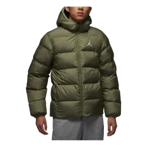 Air Jordan Brooklyn Puffer Jacket Asia Sizing 'Medium Olive' FV7318-222