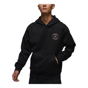Air Jordan Paris Saint-Germain Fleece Hoodie Asia Sizing 'Off Noir Pink' FV7731-045