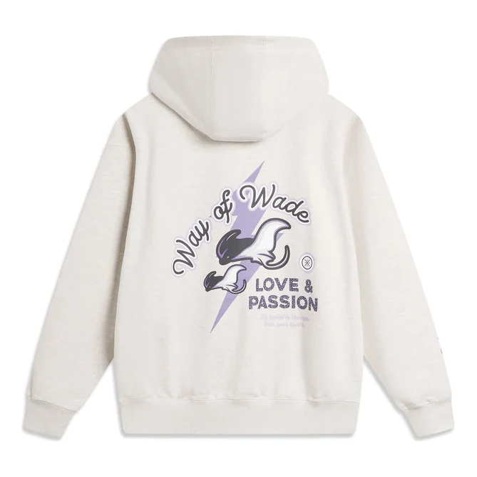 Li-Ning Way of Wade Love & Passion Hoodie 'White' AWDU651-4