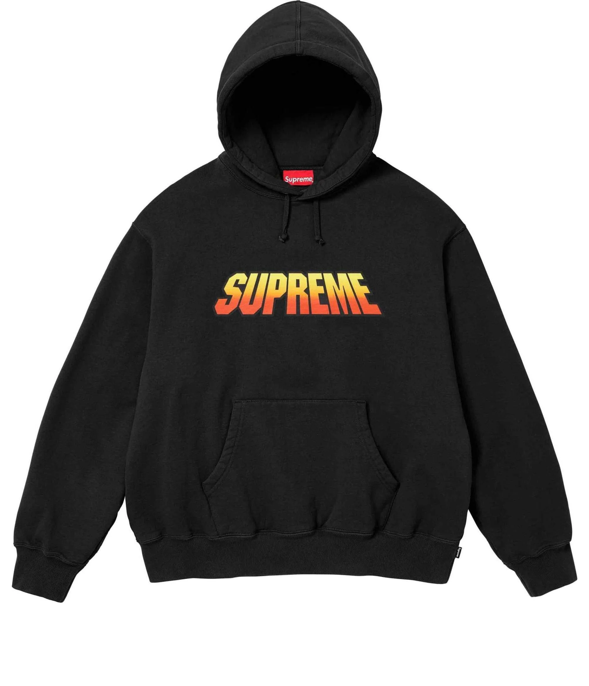 Supreme Gradient Hooded Sweatshirt 'Black Yellow' SUP-SS24-081