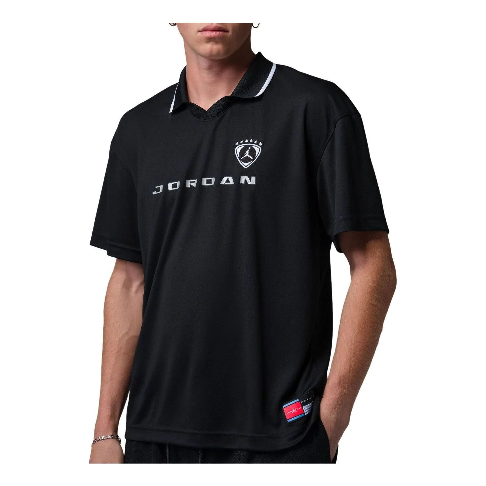 Jordan Brooklyn Soccer Jersey 'Black White' IM8998-010