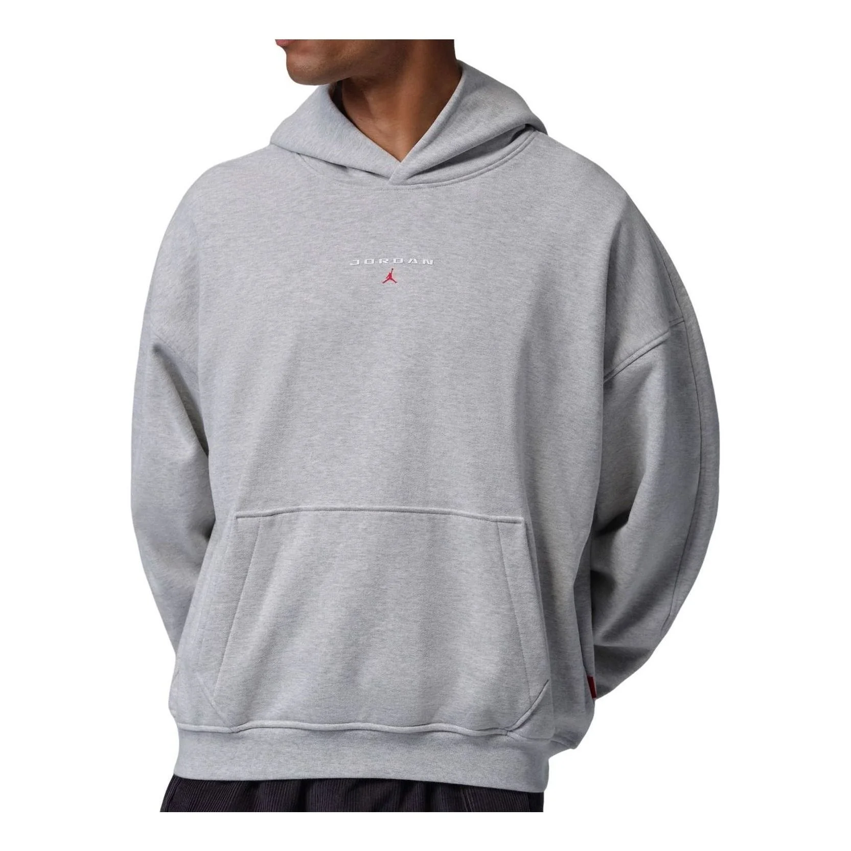 Jordan Flight Fleece Oversized Hoodie 'Grey Heather' IW6314-050