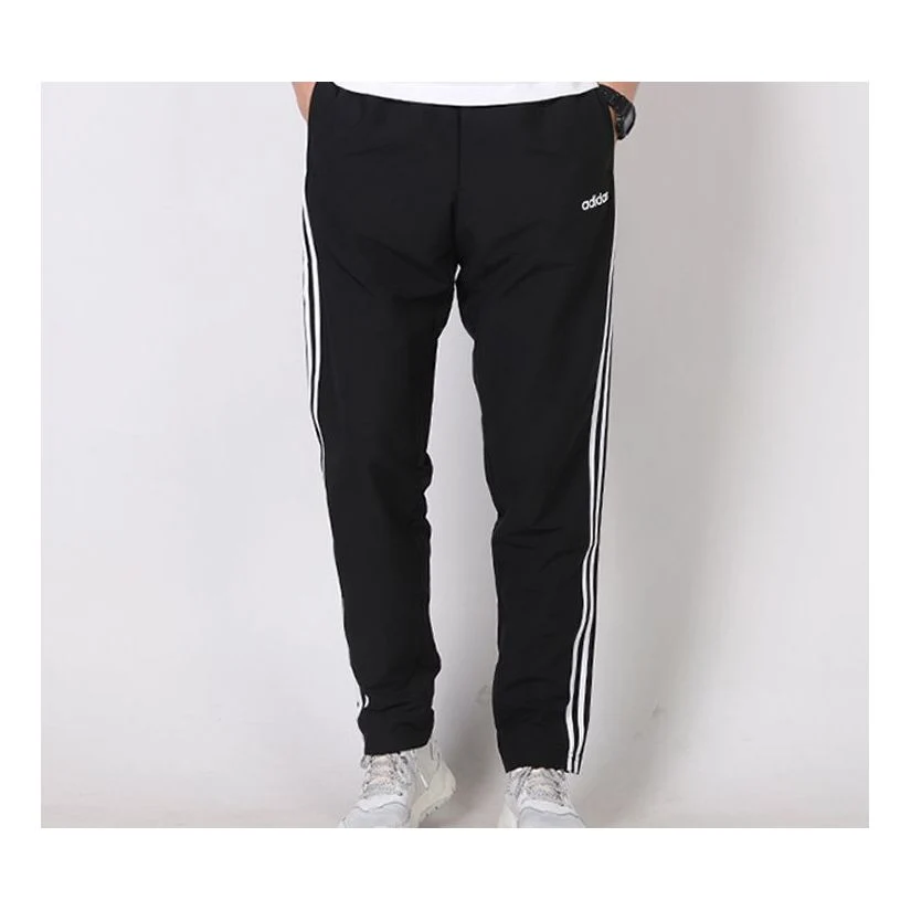Men's adidas Knit Athleisure Casual Sports Black Long Pants/Trousers FI7164