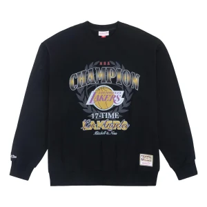 Mitchell & Ness x NBA Golden State Warriors 17 Times Champion Sweatshirt 'Black' MNJYFWHD23093006