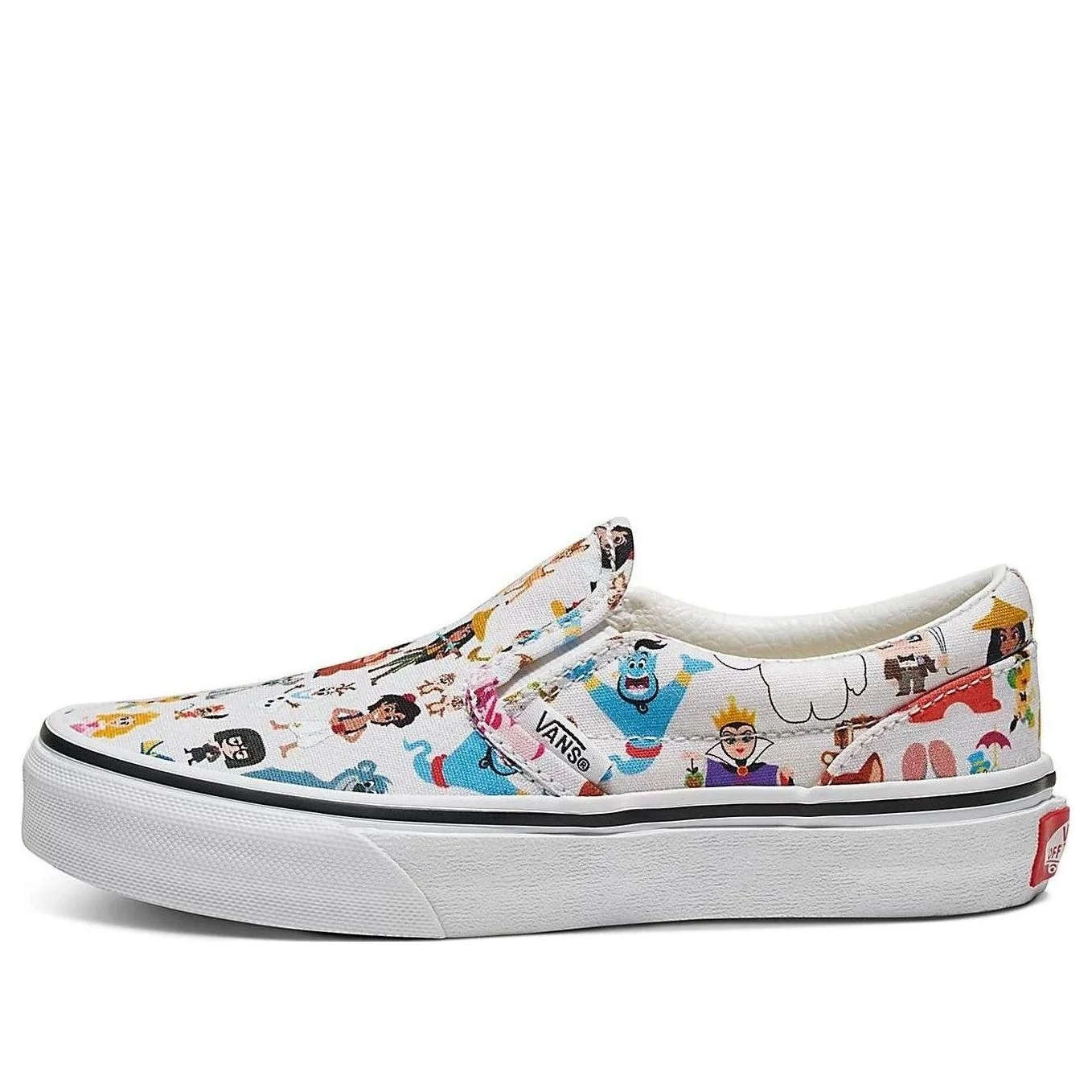 (PS) Vans Customs x Disney 100 Multi Character Kids Slip-On Shoes 'White Multi' VN0A3VC1477